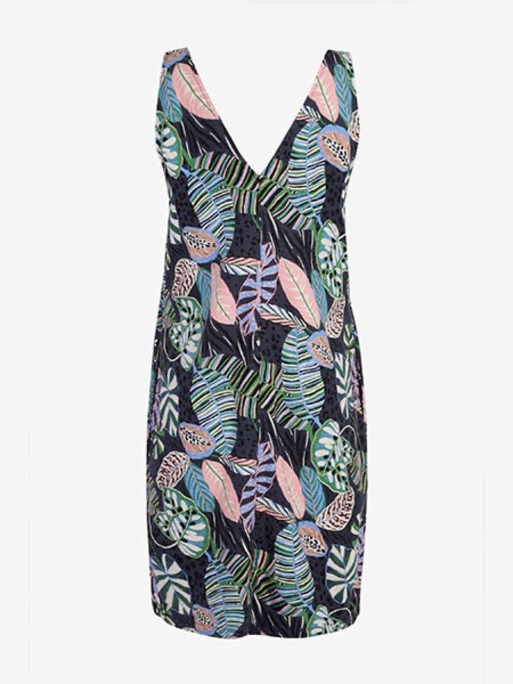Patterned mini Linen Dress - Picture 8 of 9